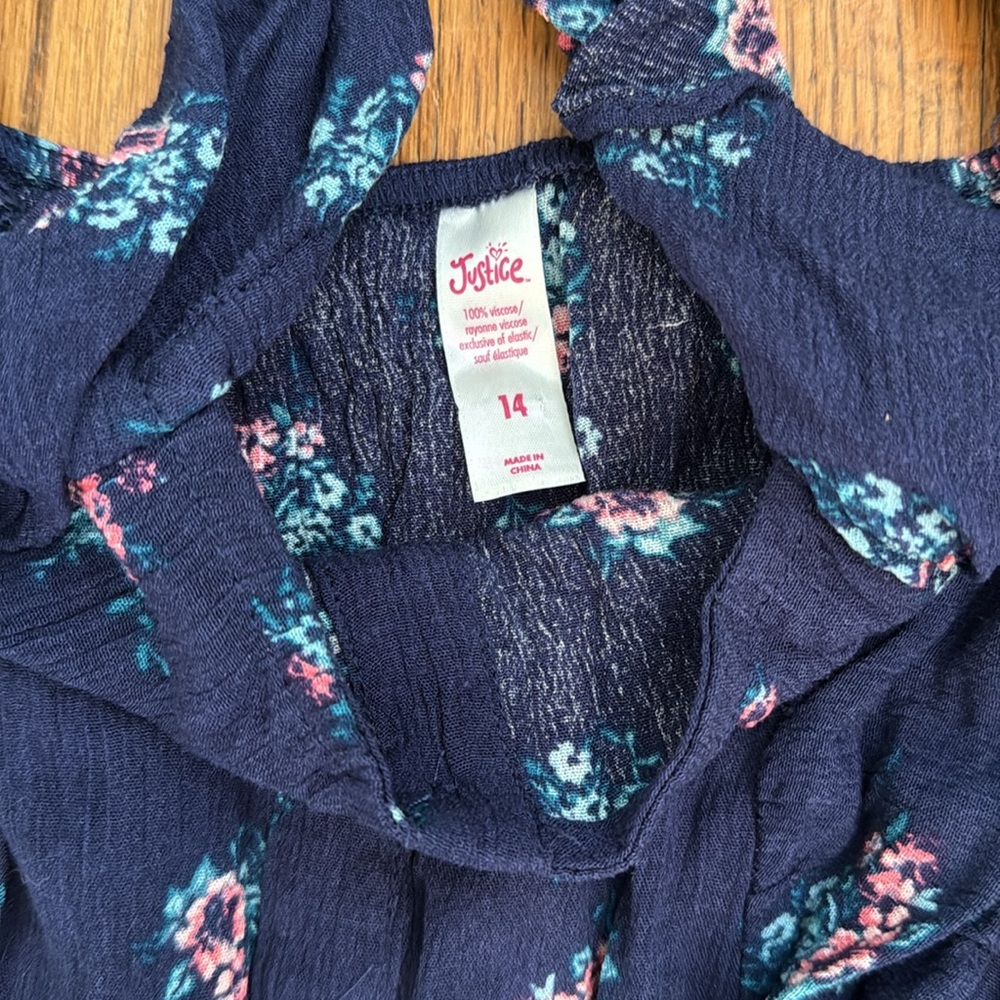 Girls Justice size 14 jumpsuit - Picture 6 of 9